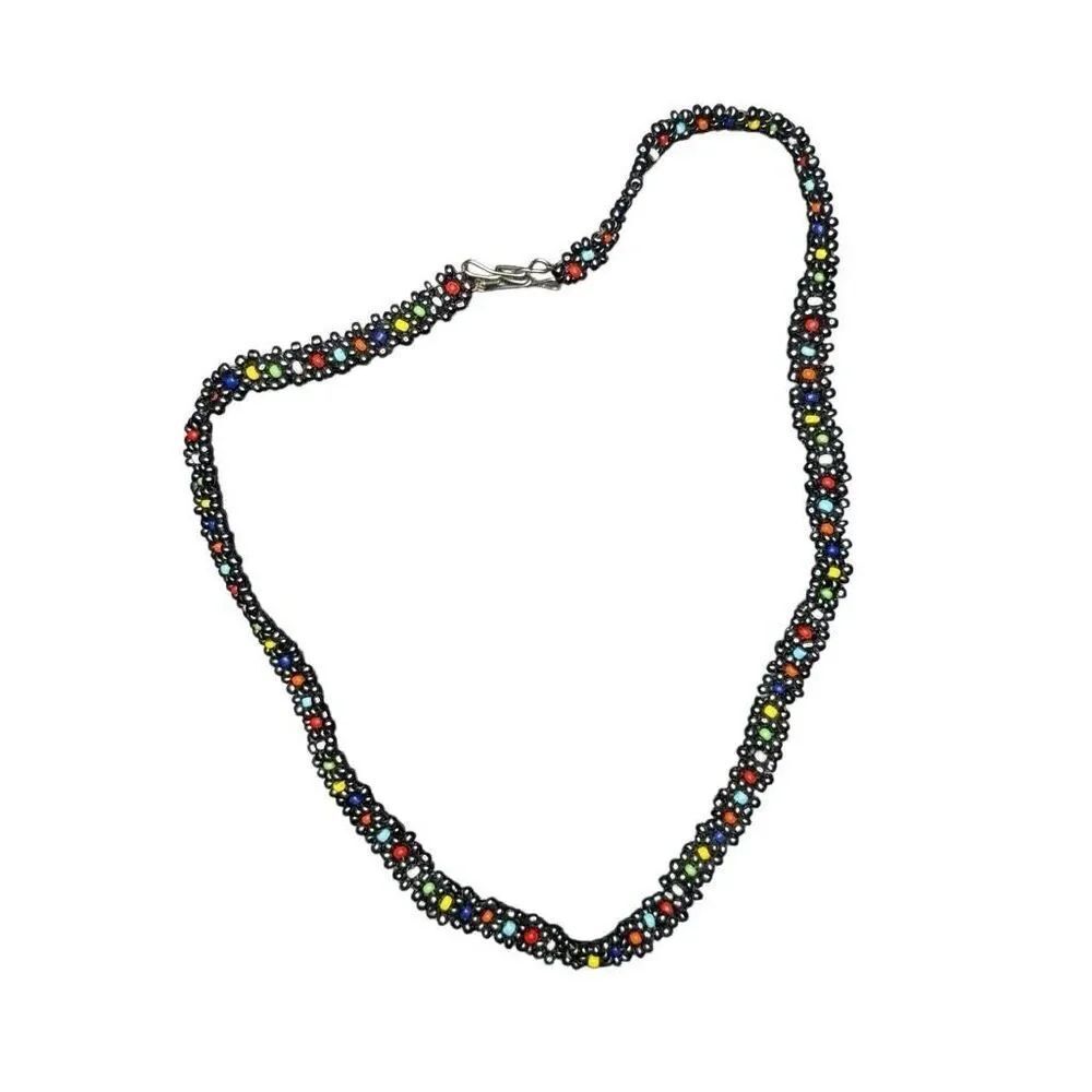 Boutique homemade choker beaded necklace